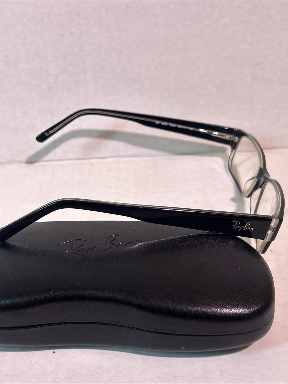 Ray Ban RB5069 2034 Black Rectangle Eyeglasses 53-17 140 W/Case